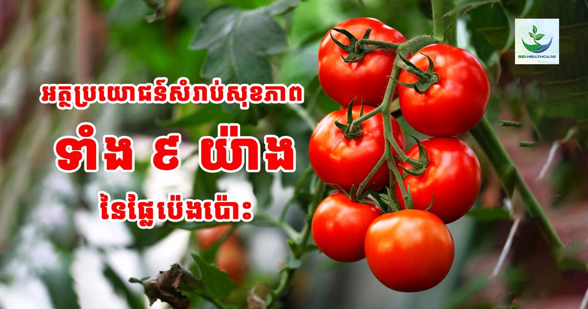 អត្ថប្រយោជន៍សំរាប់សុខភាព ទាំង ៩ យ៉ាងនៃផ្លែប៉េងប៉ោះ